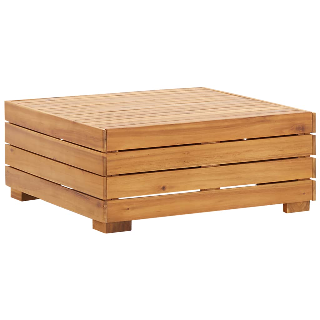 Banc de jardin 4 places avec coussins en bois d'acacia massif