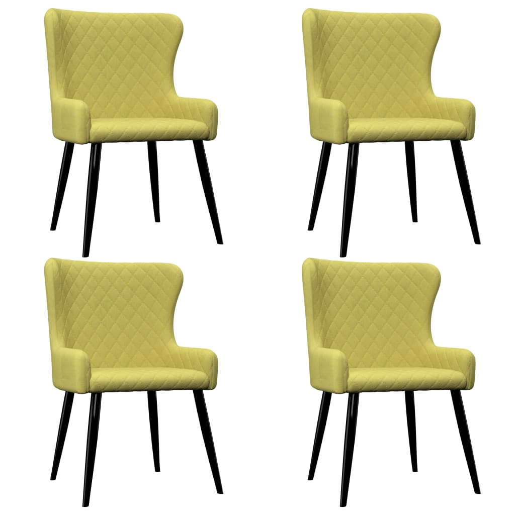 Chaises de salle à manger 6 pcs en tissu