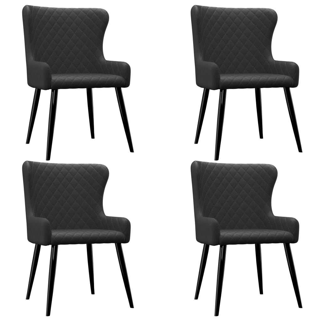 Chaises de salle à manger 6 pcs en tissu