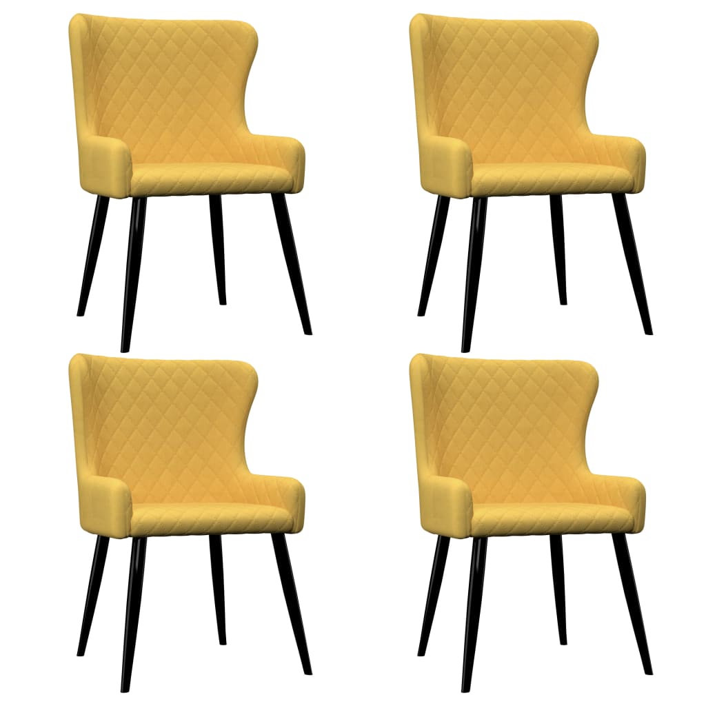 Chaises de salle à manger 6 pcs en tissu