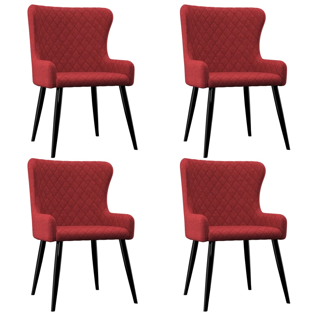 Chaises de salle à manger 6 pcs en tissu