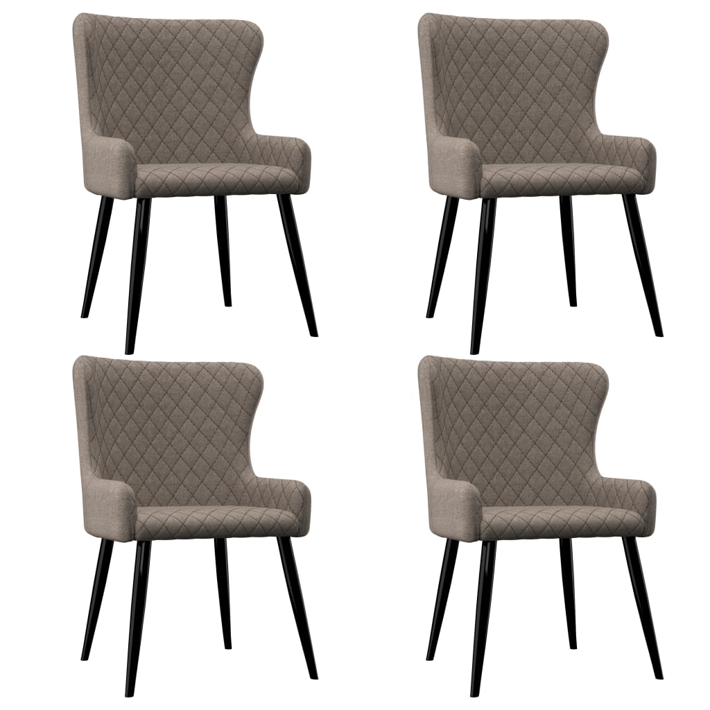 Chaises de salle à manger 6 pcs en tissu