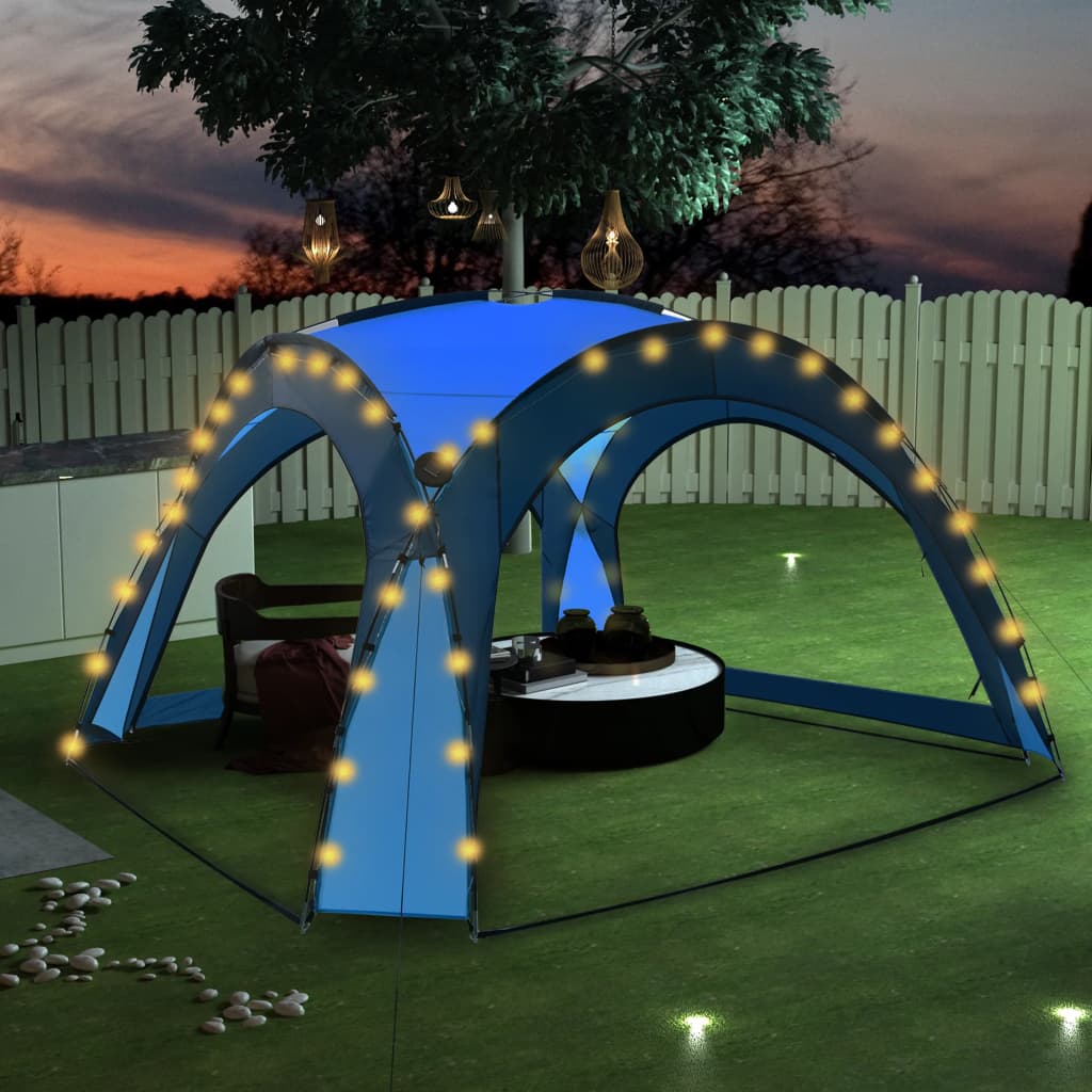 Partytent met LED 4 zijwanden 3,6x3,6x2,3 m