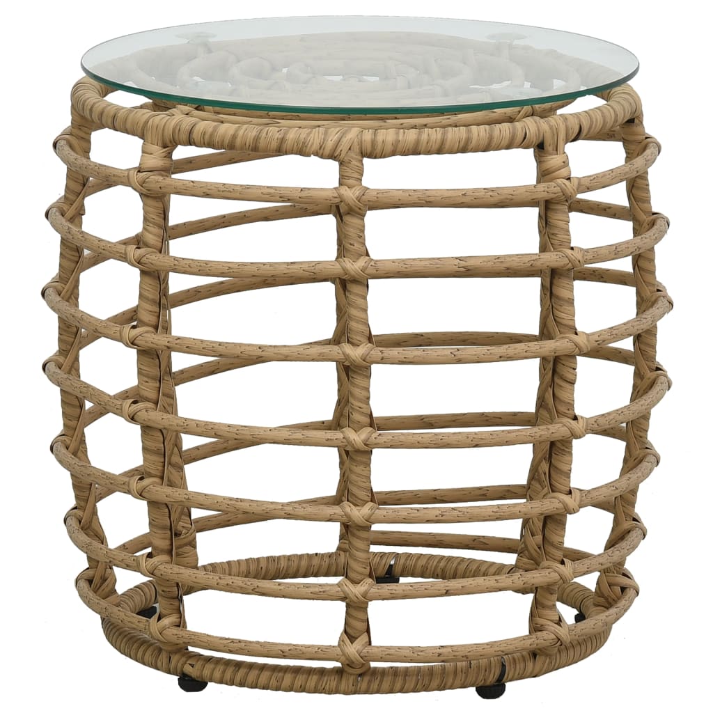 3-delige Bistroset poly rattan