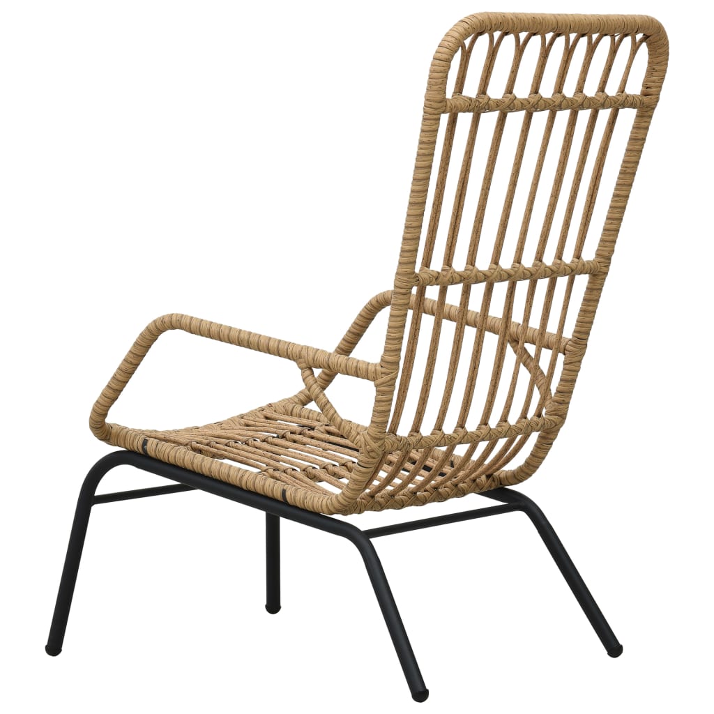 Chaise de jardin en poly rotin