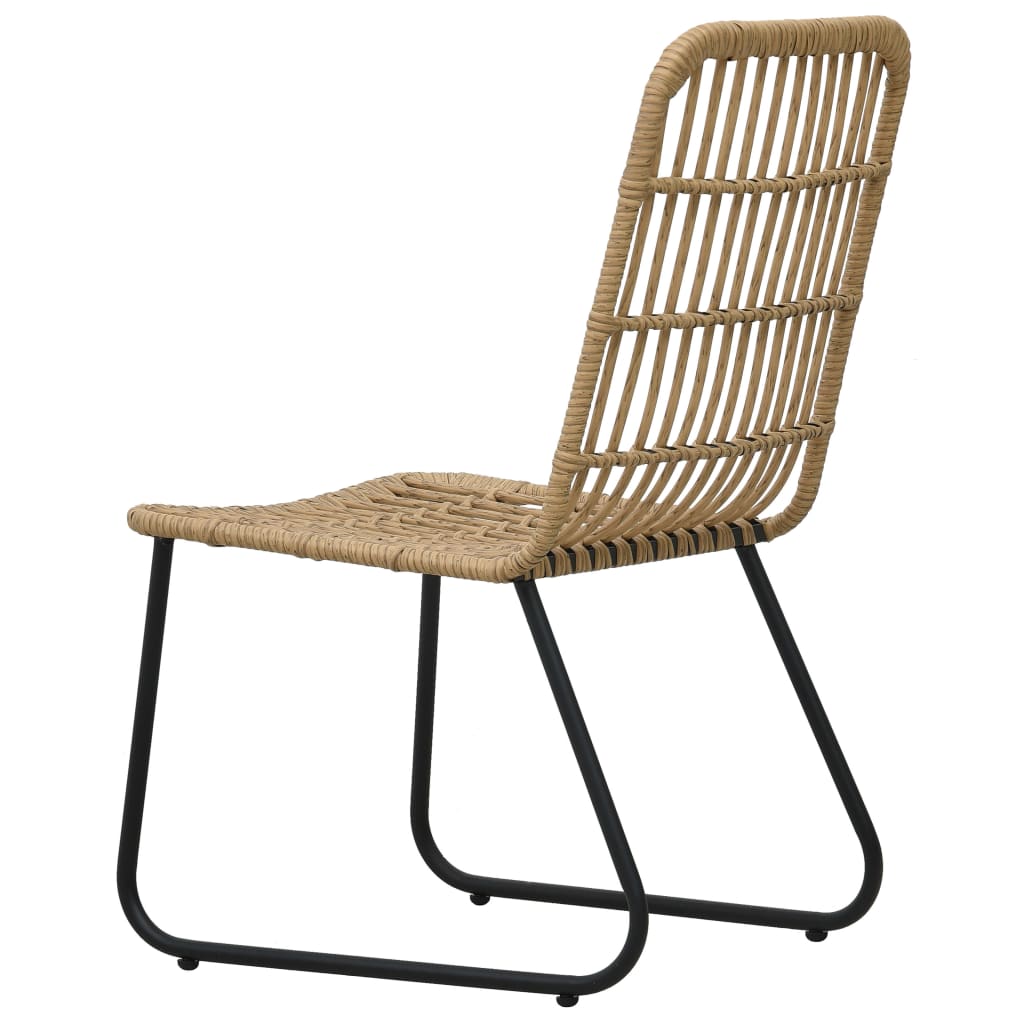 Tuinstoelen 2 st poly rattan