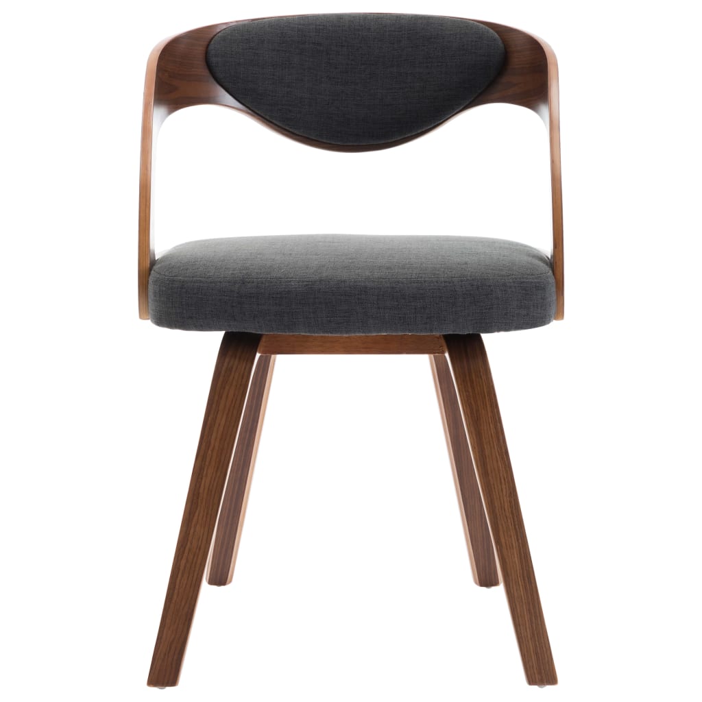 Eetkamerstoelen 2 st gebogen hout kunstleer crèmekleurig