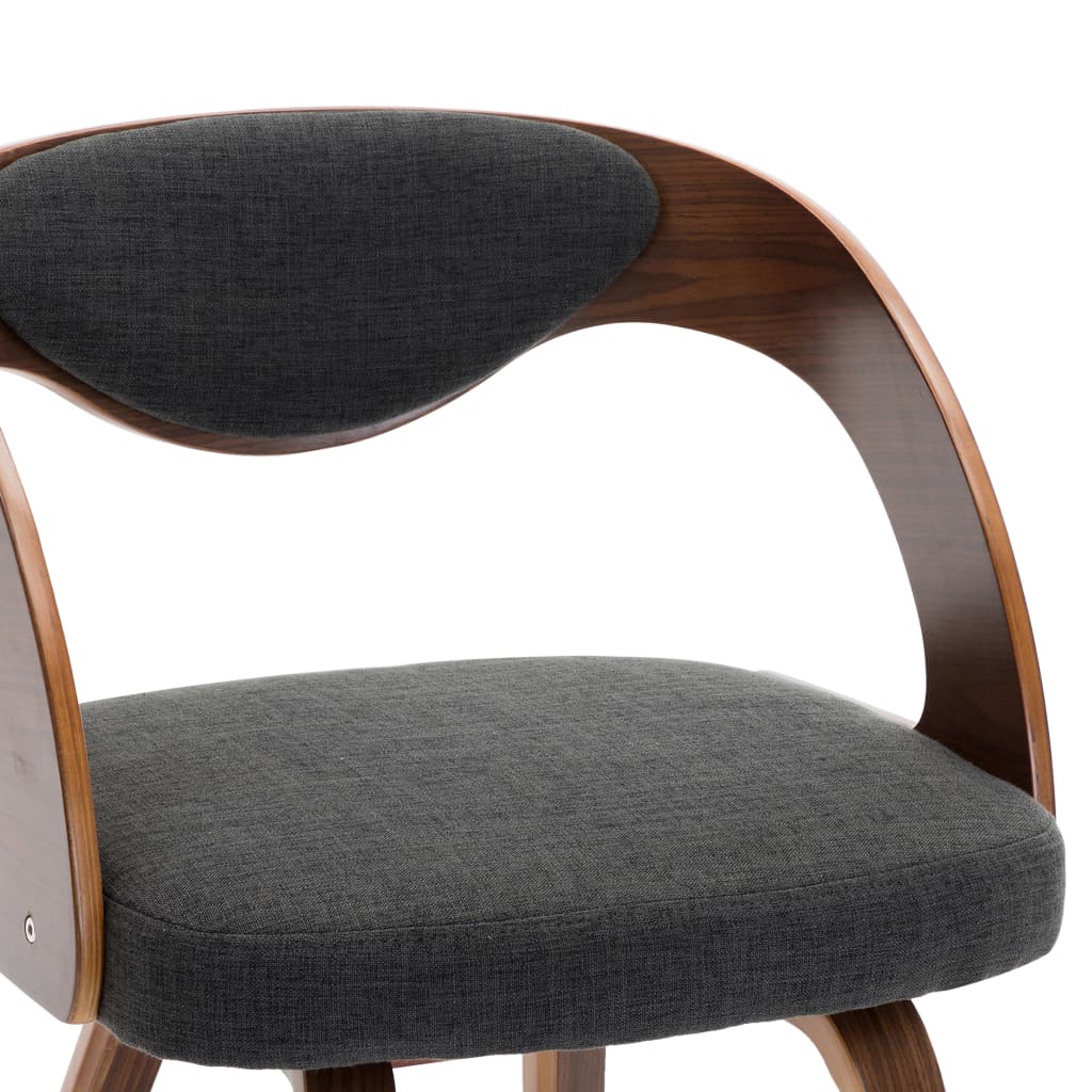 Eetkamerstoelen 2 st gebogen hout kunstleer crèmekleurig