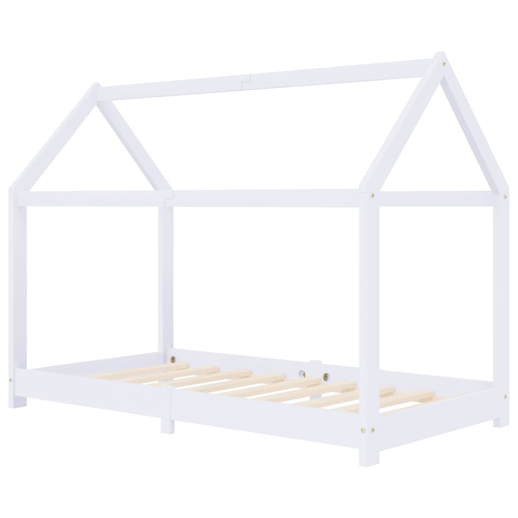 Kinderbedframe massief grenenhout 70x140 cm