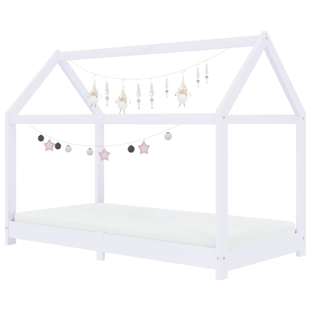 Kinderbedframe massief grenenhout 70x140 cm