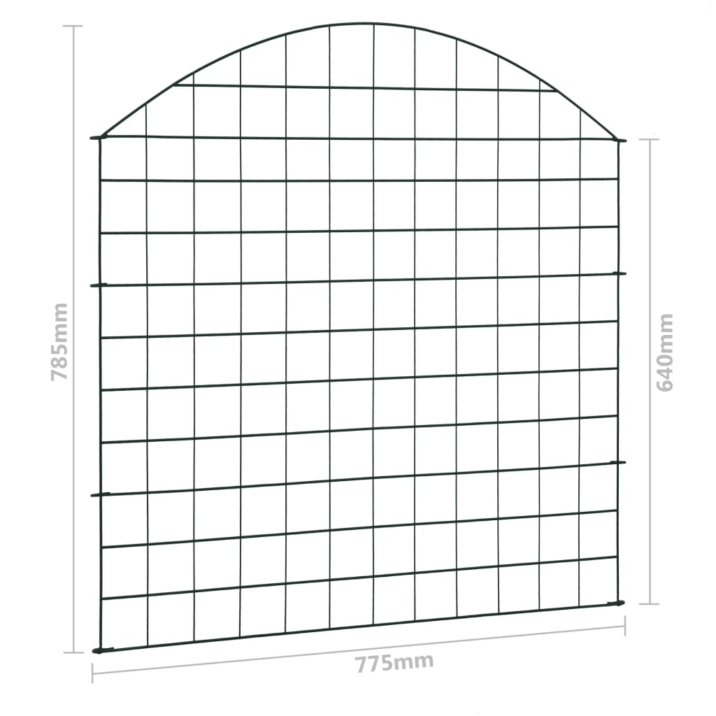 Ensemble de clôture 115x79 cm vert