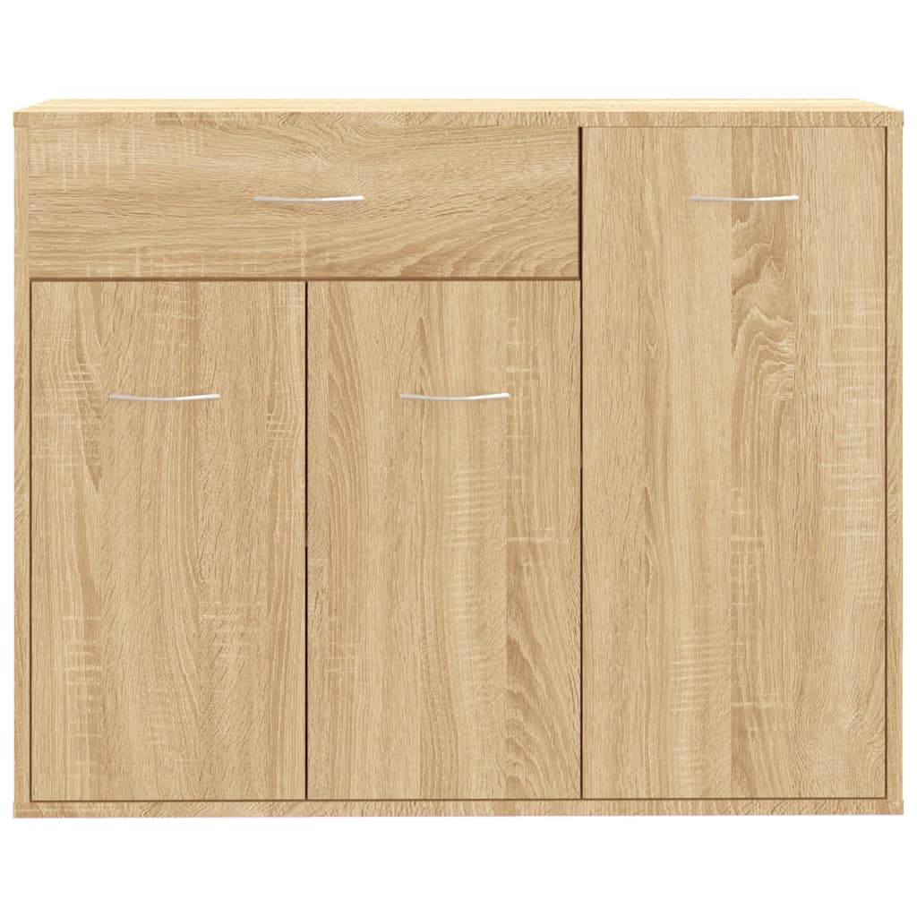 Dressoir 88x30x70 cm bewerkt hout eikenkleurig