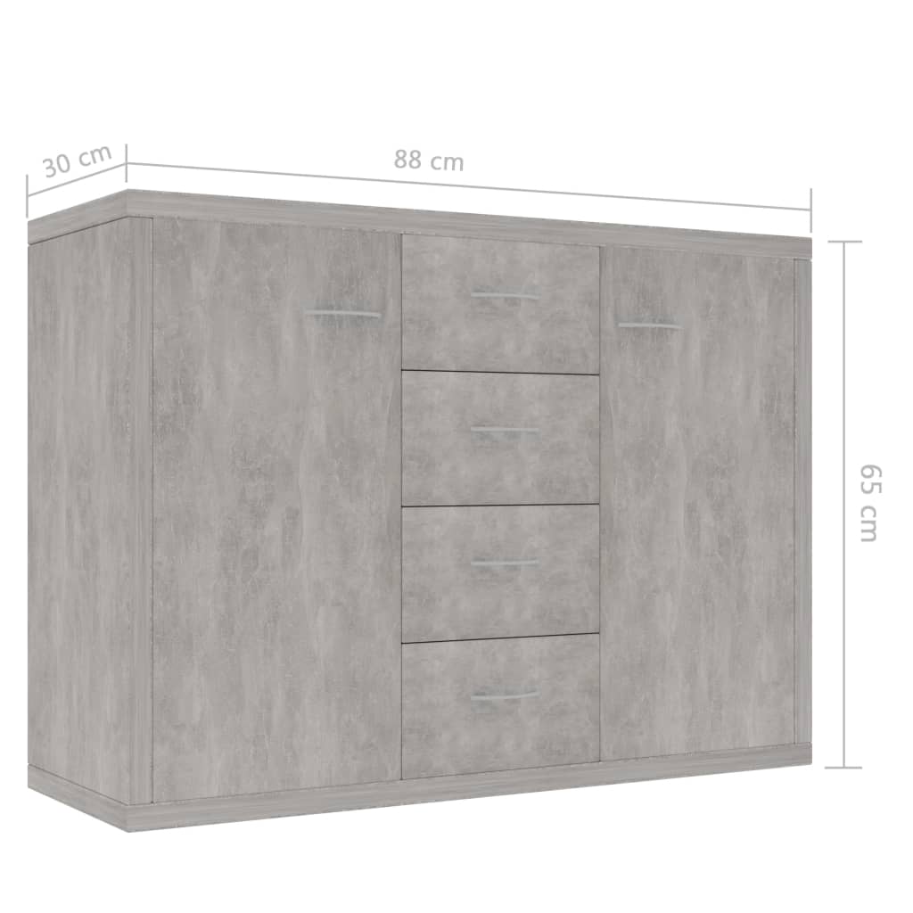 Dressoir 88x30x65 cm bewerkt hout