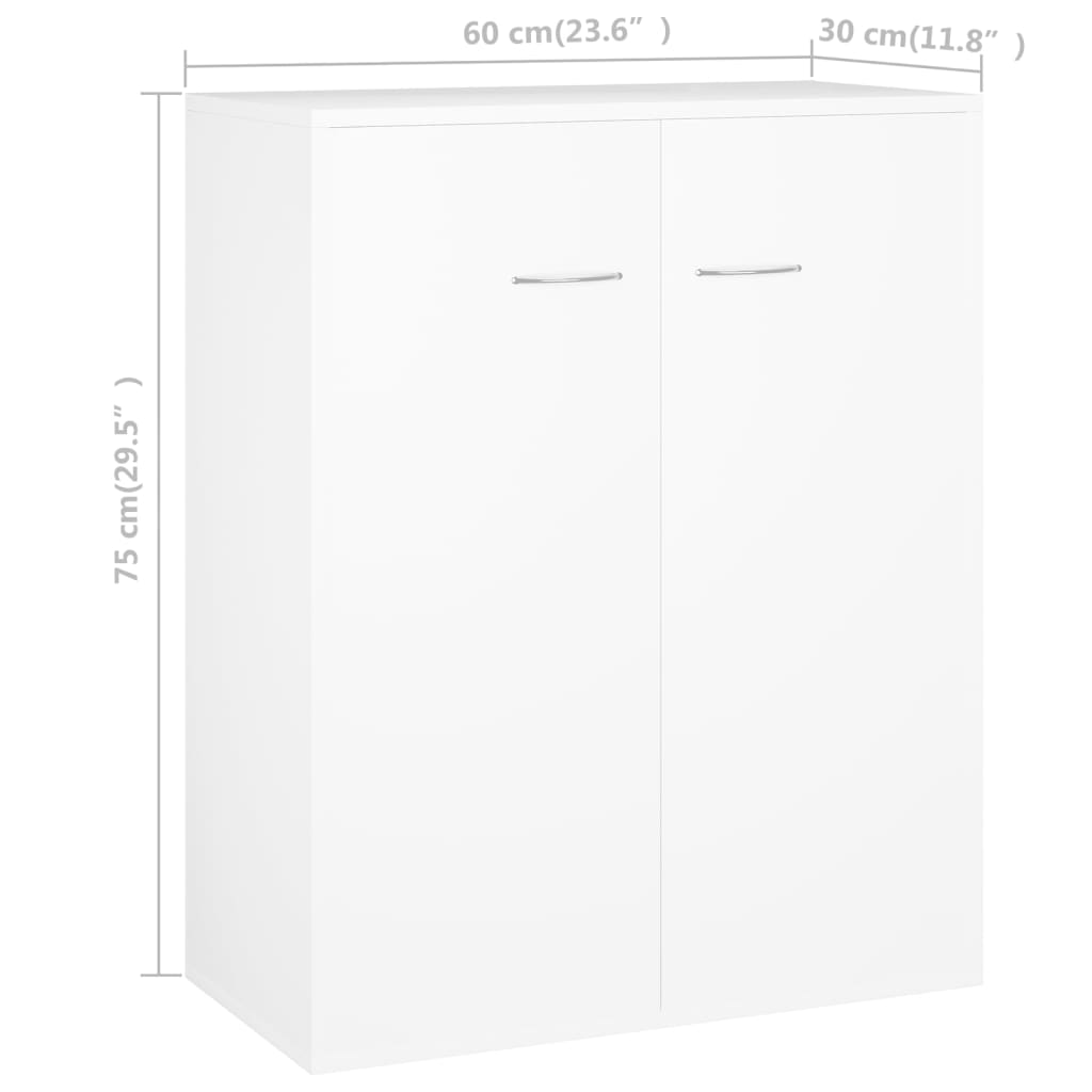 Buffet 60x30x75 cm en bois travaillé