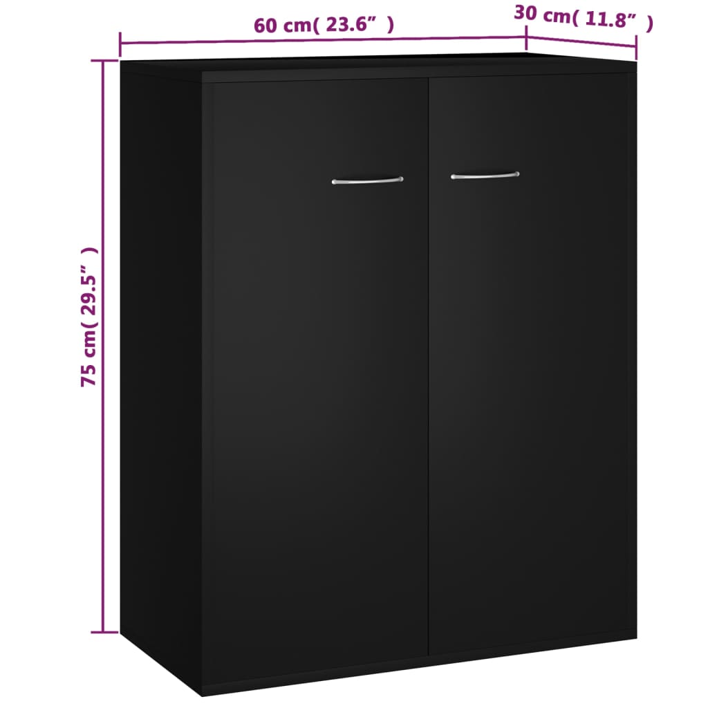 Buffet 60x30x75 cm en bois travaillé