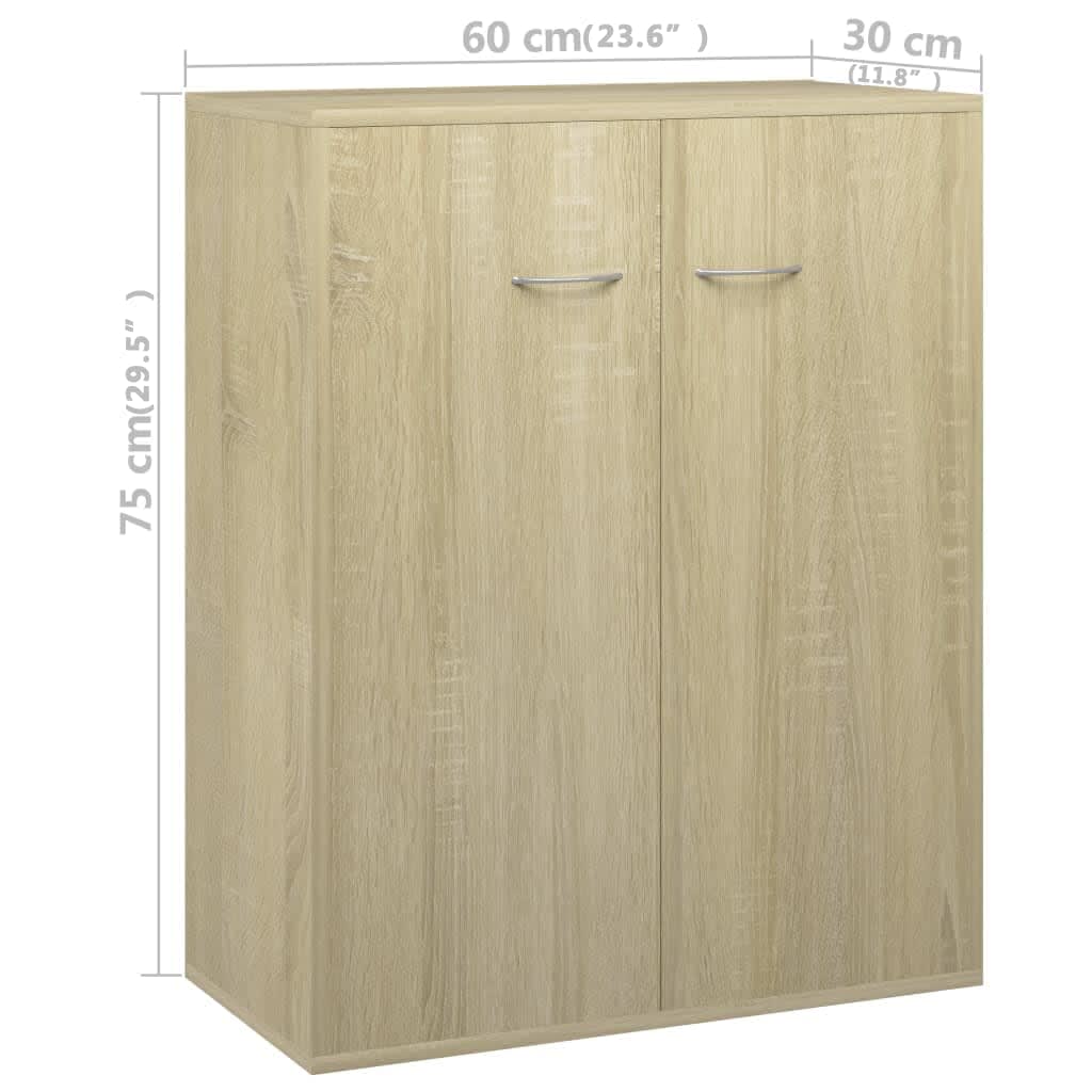 Dressoir 60x30x75 cm bewerkt hout