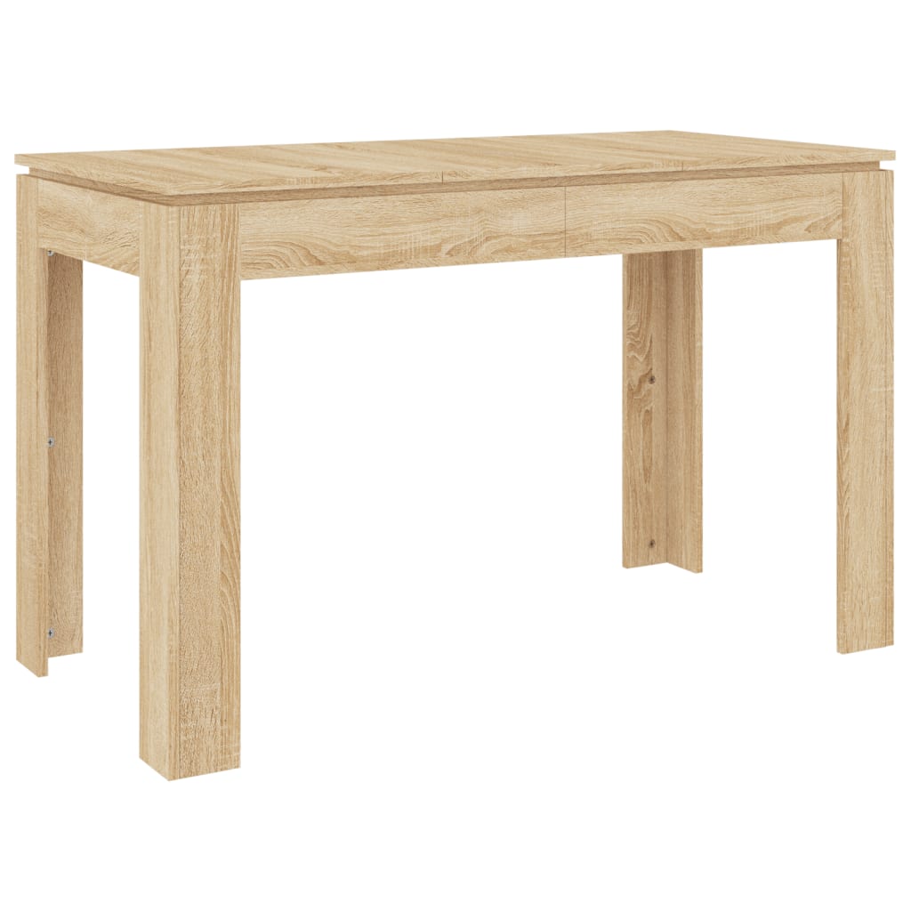 Eettafel 120x60x76 cm bewerkt hout