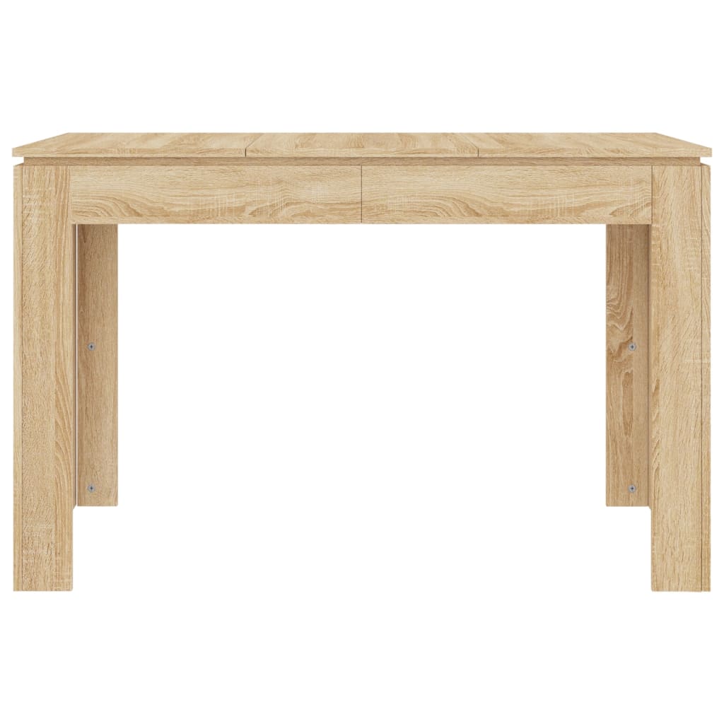 Eettafel 120x60x76 cm bewerkt hout