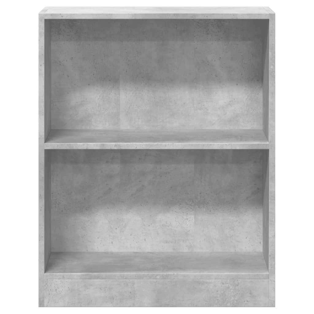 Boekenkast 60x24x76 cm bewerkt hout grijs sonoma eikenkleurig