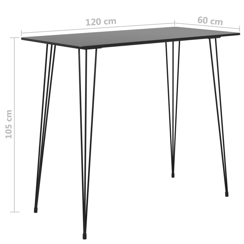 Table de bar 120x60x105 cm