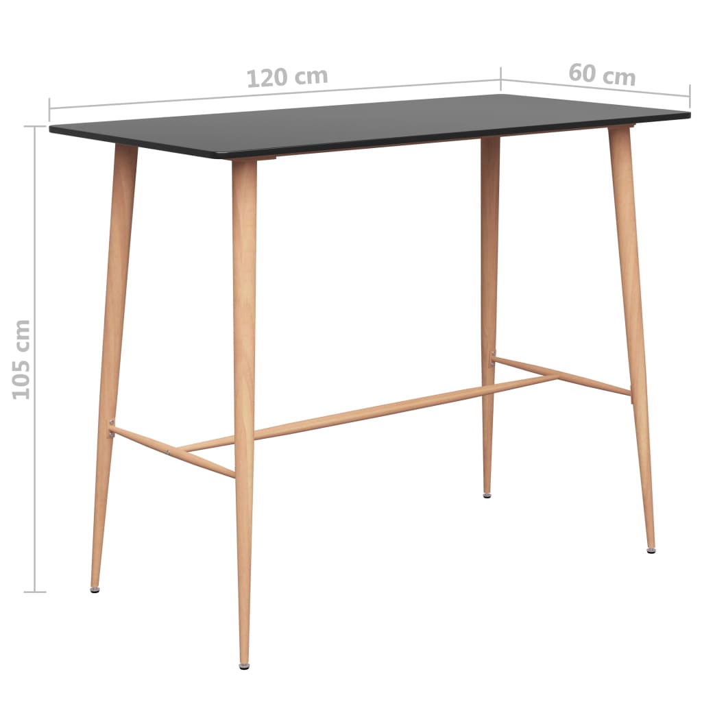 Table de bar 120x60x105 cm