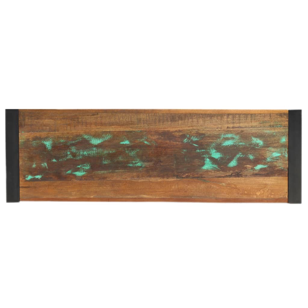 Wandtafel 110x35x76 cm massief gerecycled hout