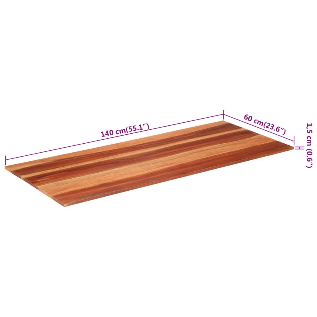 Tafelblad vierkant 25-27 mm 70x70 cm massief gerecycled hout