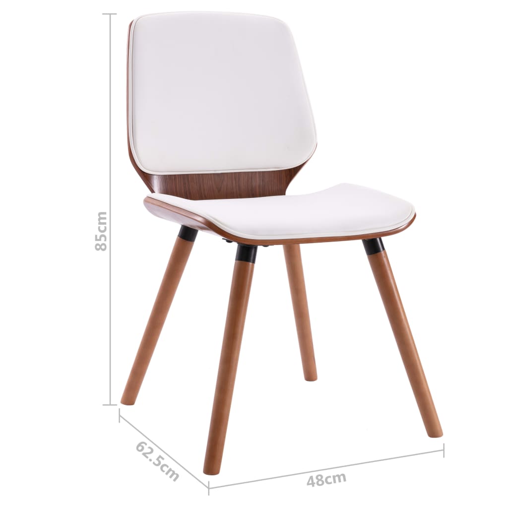 Chaises de salle à manger 6 pcs en tissu