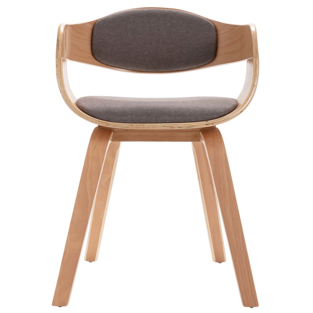 Eetkamerstoelen 2 st gebogen hout kunstleer