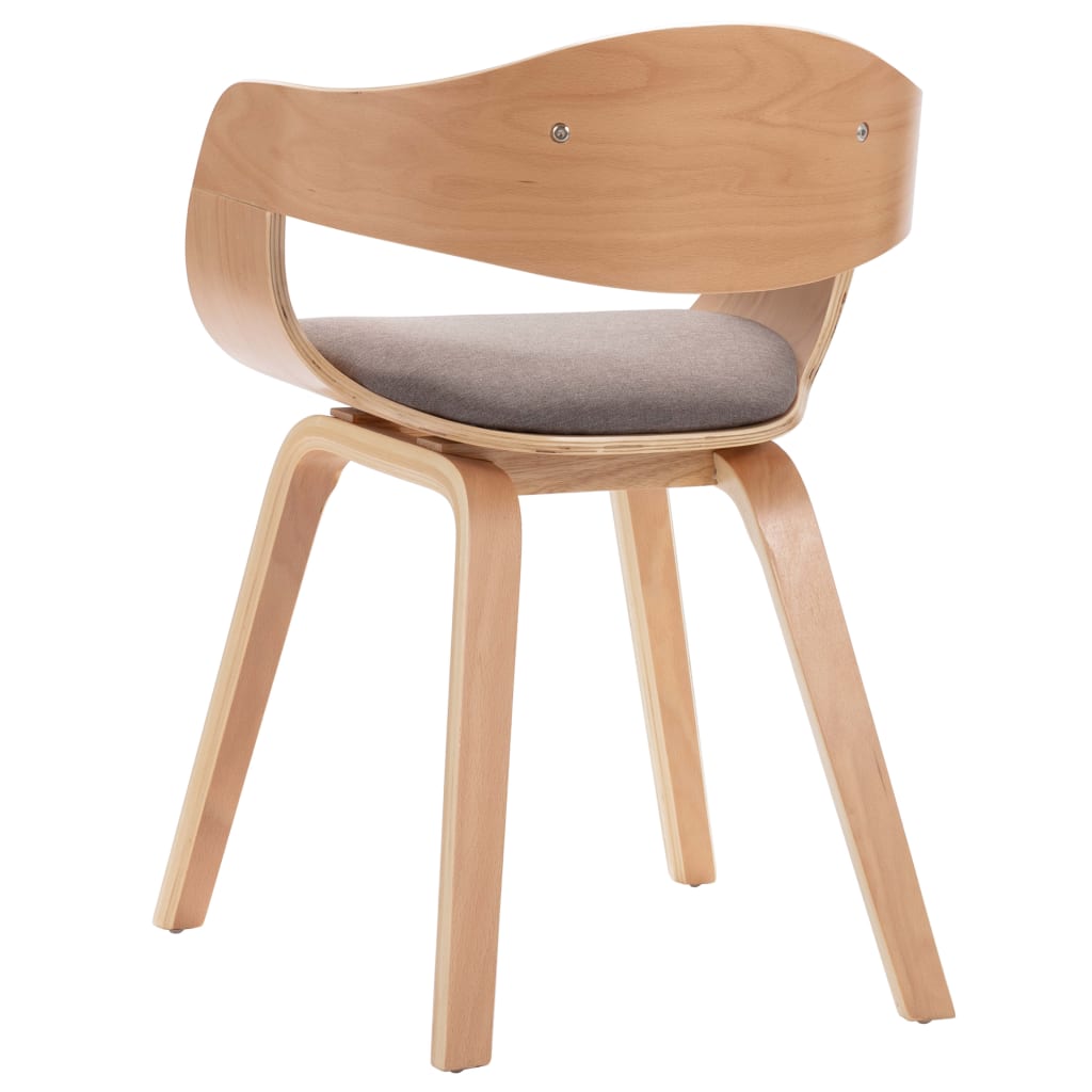 Eetkamerstoelen 2 st gebogen hout kunstleer