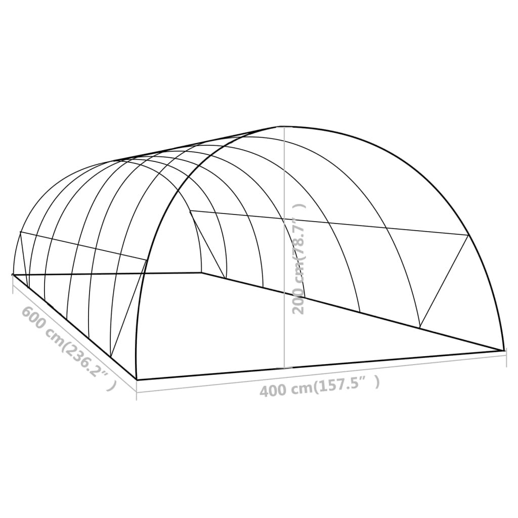 Serre 27 m² 900x300x200 cm