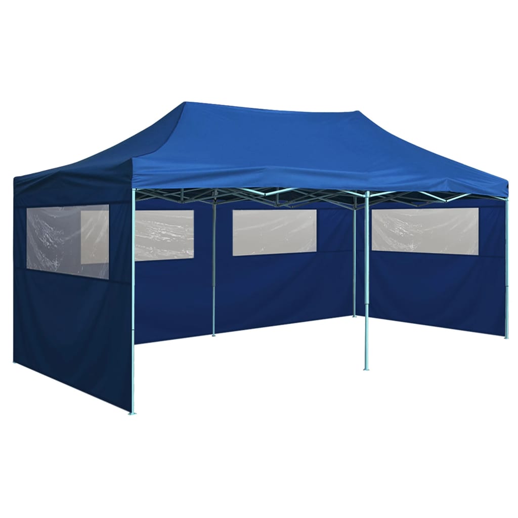 Partytent met 4 zijwanden inklapbaar 3x6 m staal