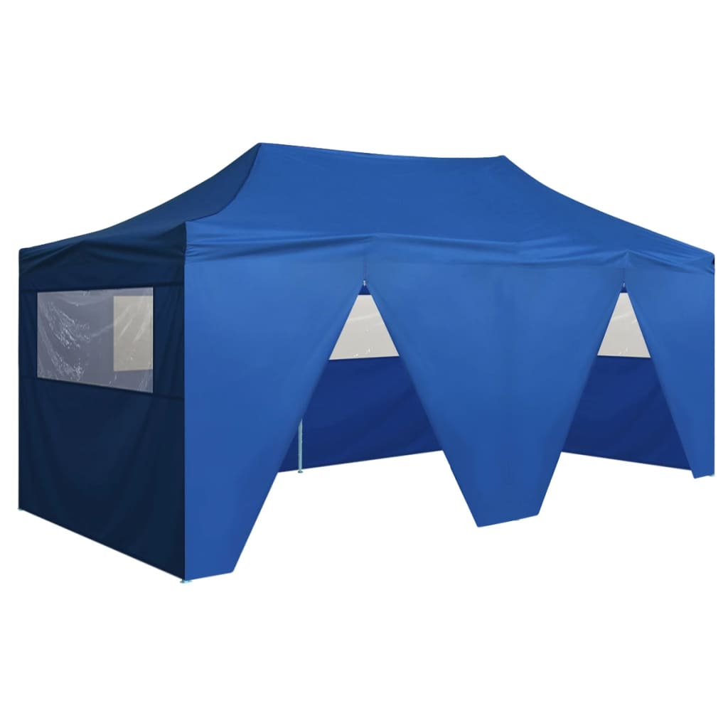 Partytent met 4 zijwanden inklapbaar 3x6 m staal