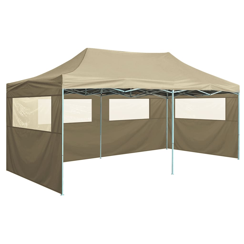 Partytent met 4 zijwanden inklapbaar 3x6 m staal