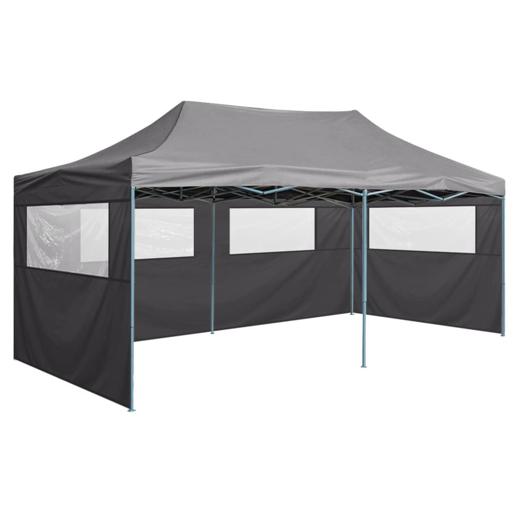 Partytent met 4 zijwanden inklapbaar 3x6 m staal