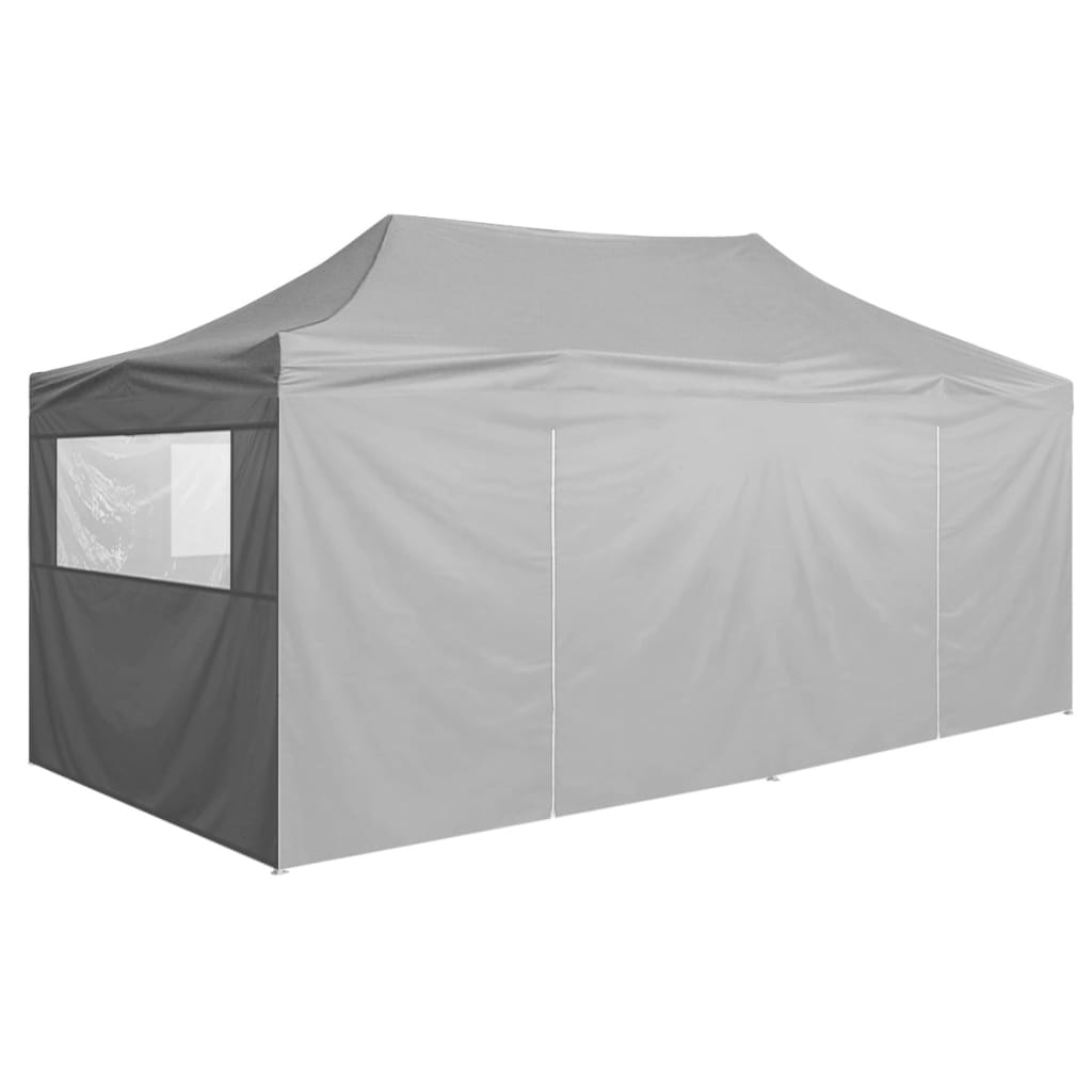 Partytent met 4 zijwanden inklapbaar 3x6 m staal