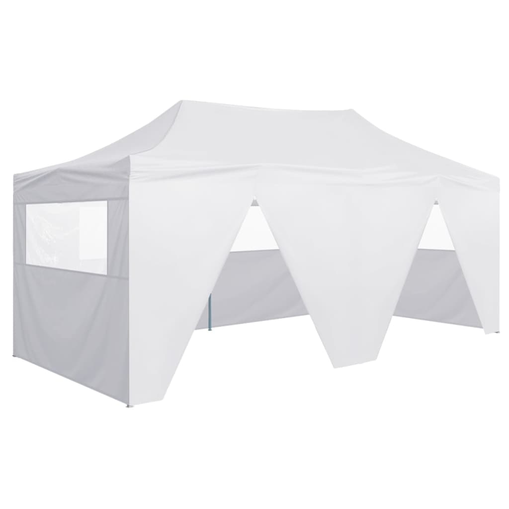 Partytent met 4 zijwanden inklapbaar 3x6 m staal