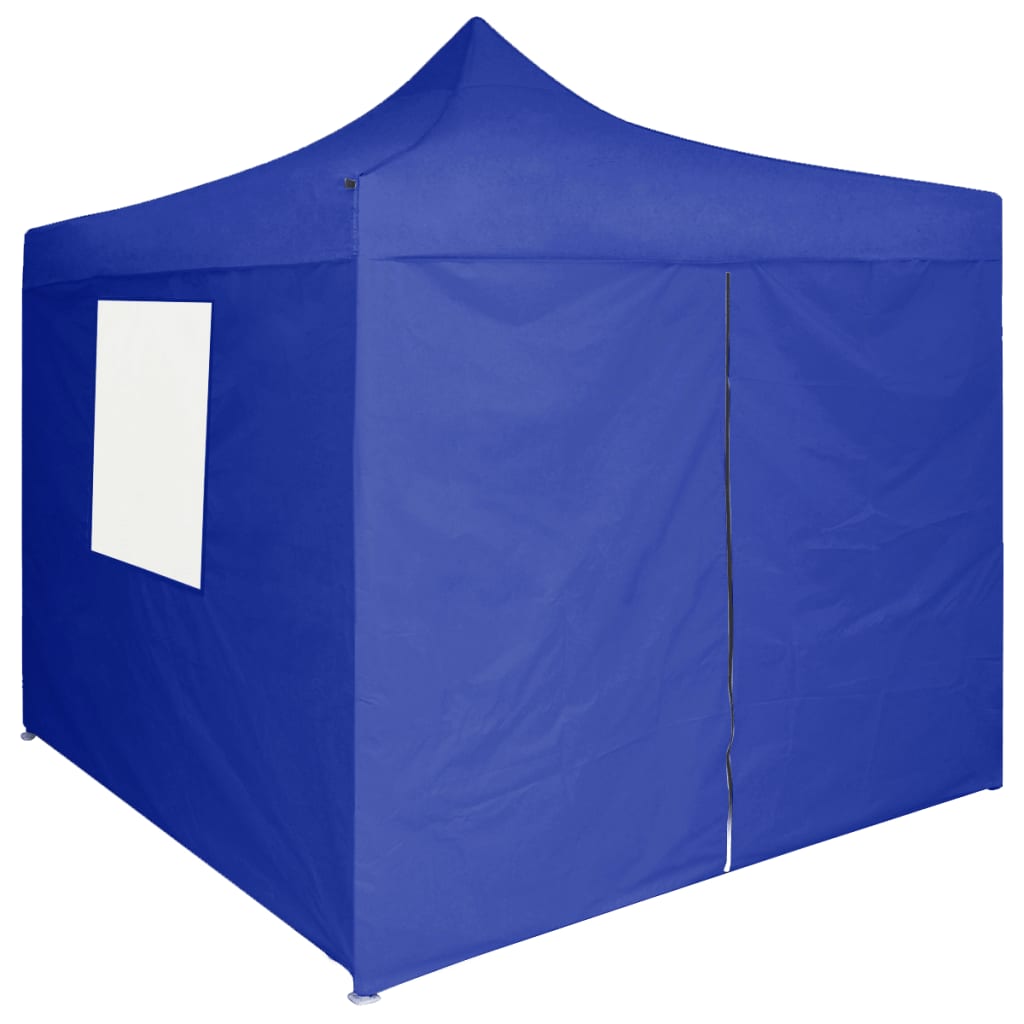 Partytent met 4 zijwanden inklapbaar 2x2 m staal