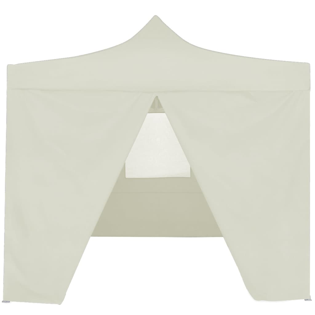 Partytent met 4 zijwanden inklapbaar 2x2 m staal