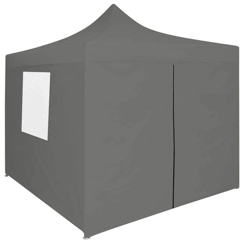 Partytent met 4 zijwanden inklapbaar 2x2 m staal