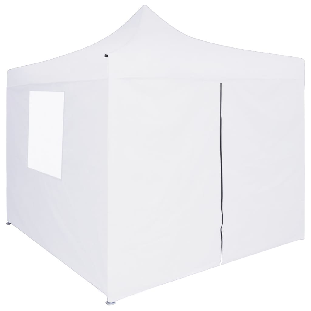 Partytent met 4 zijwanden inklapbaar 2x2 m staal