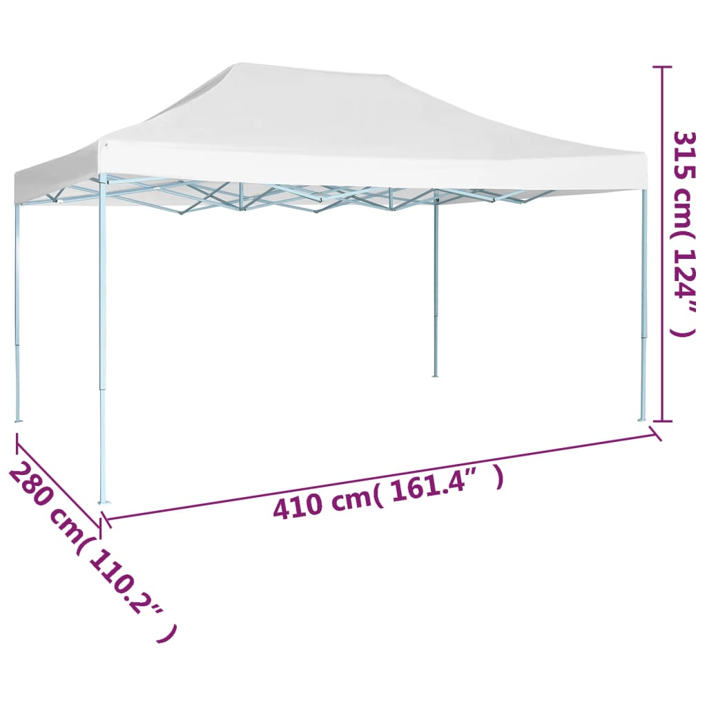 Partytent inklapbaar 3x4 m staal