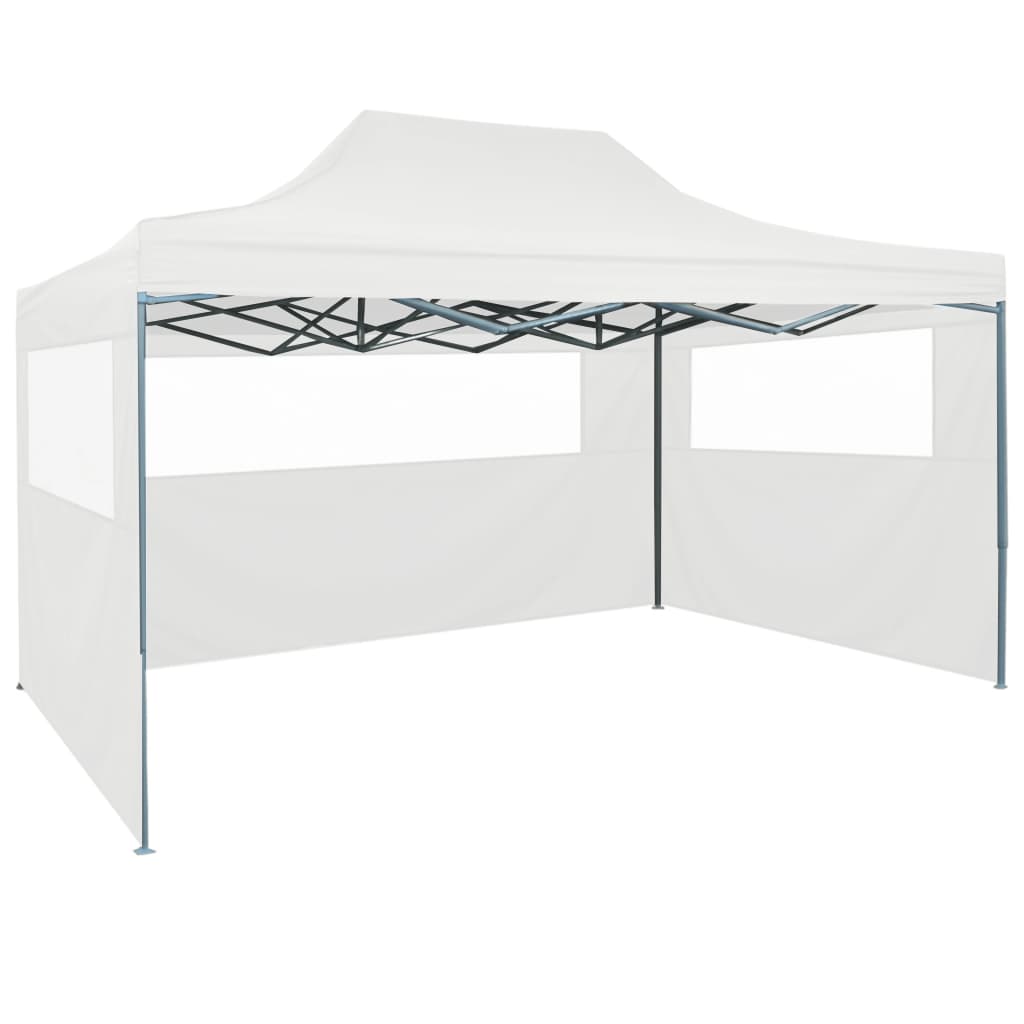 Partytent met 3 zijwanden inklapbaar 3x4 m staal