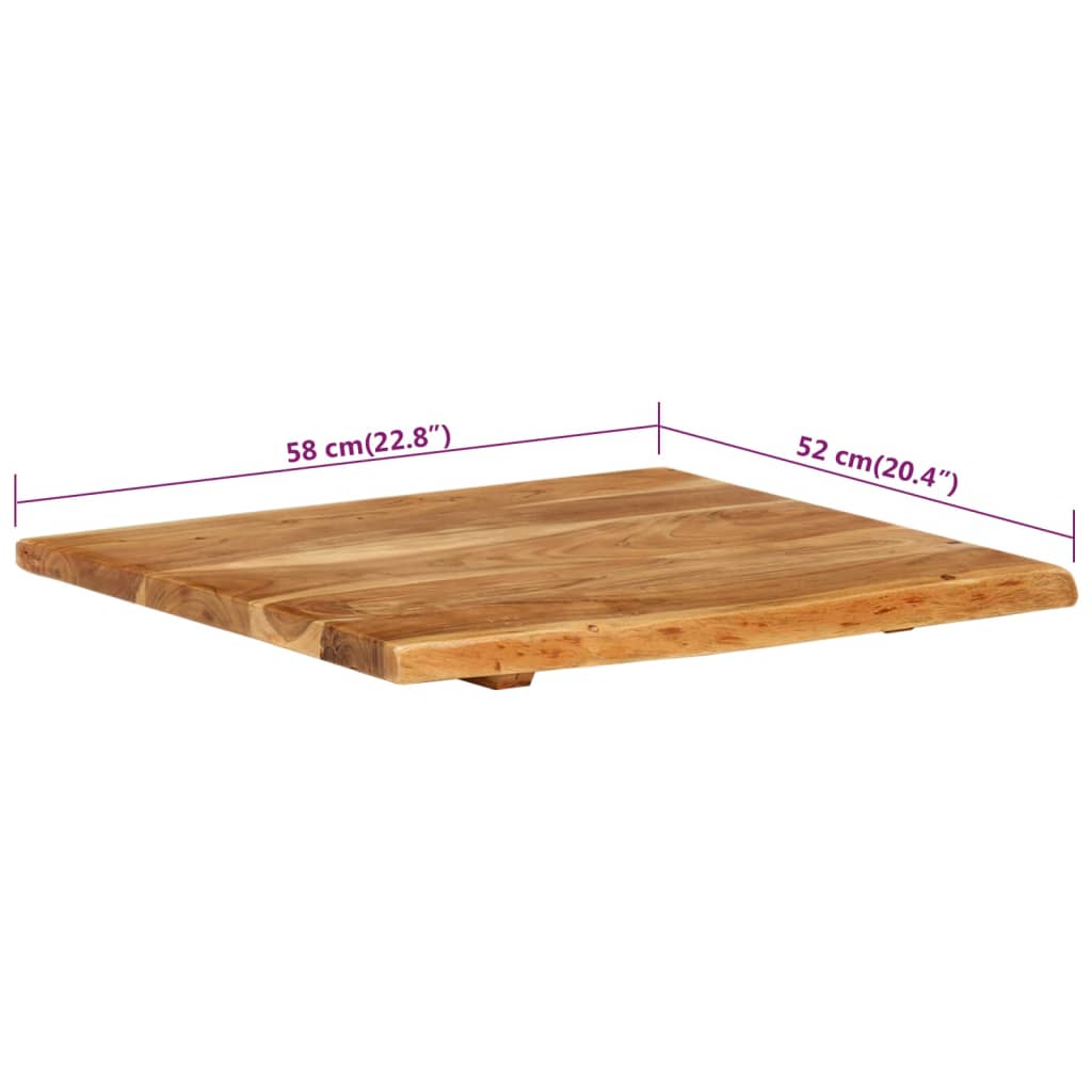 Wastafelblad 140x52x3,8 cm massief acaciahout