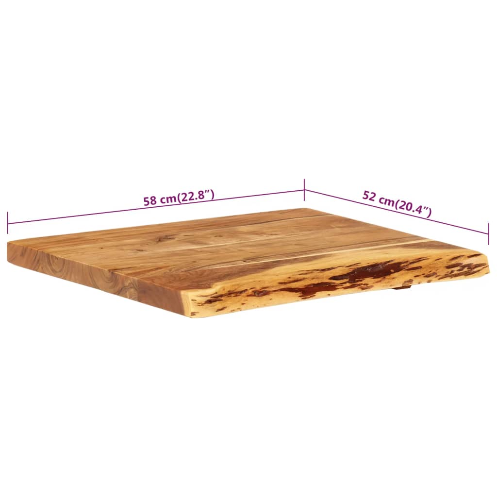 Wastafelblad 140x52x3,8 cm massief acaciahout