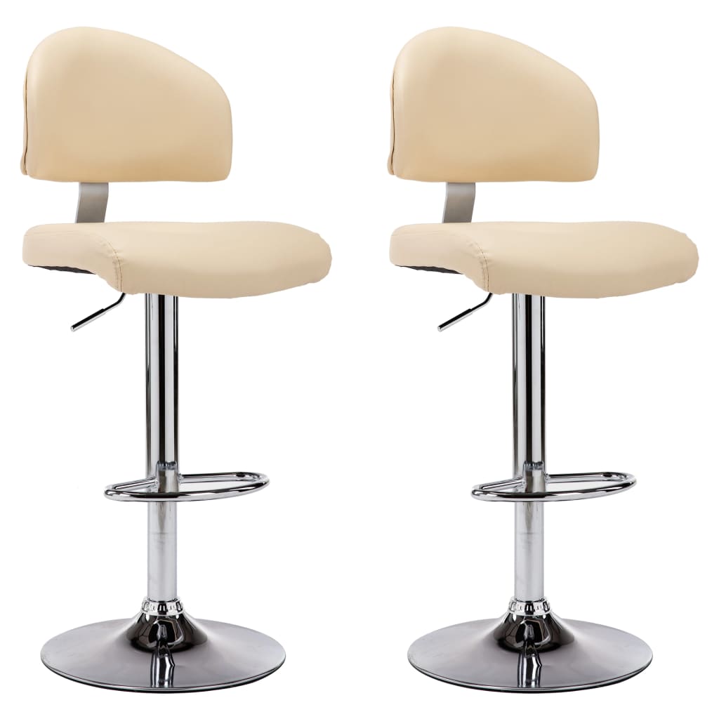 Tabourets de bar 2 pcs simili cuir