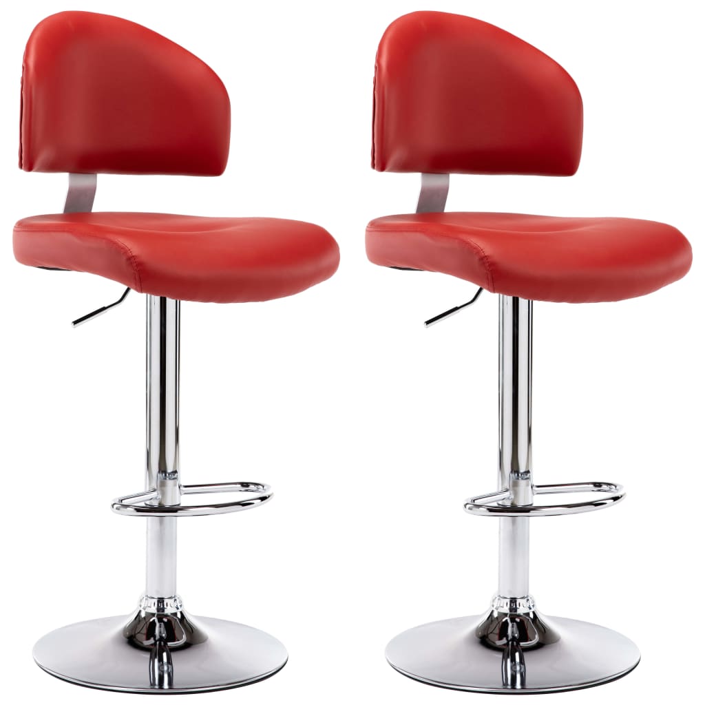 Tabourets de bar 2 pcs simili cuir