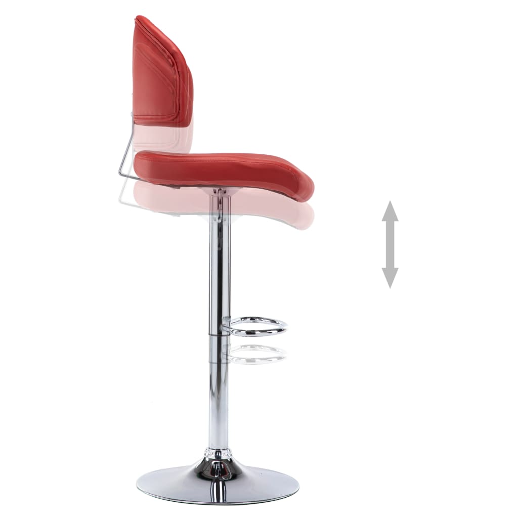 Tabourets de bar 2 pcs simili cuir