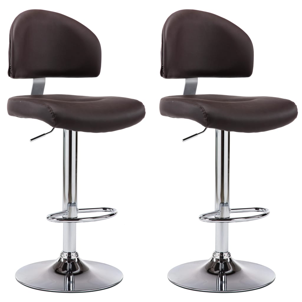 Tabourets de bar 2 pcs simili cuir