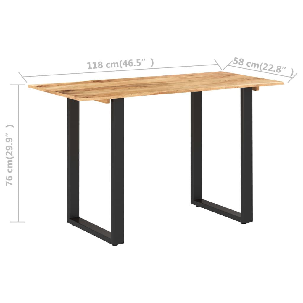 Eettafel 110x50x76 cm massief acaciahout